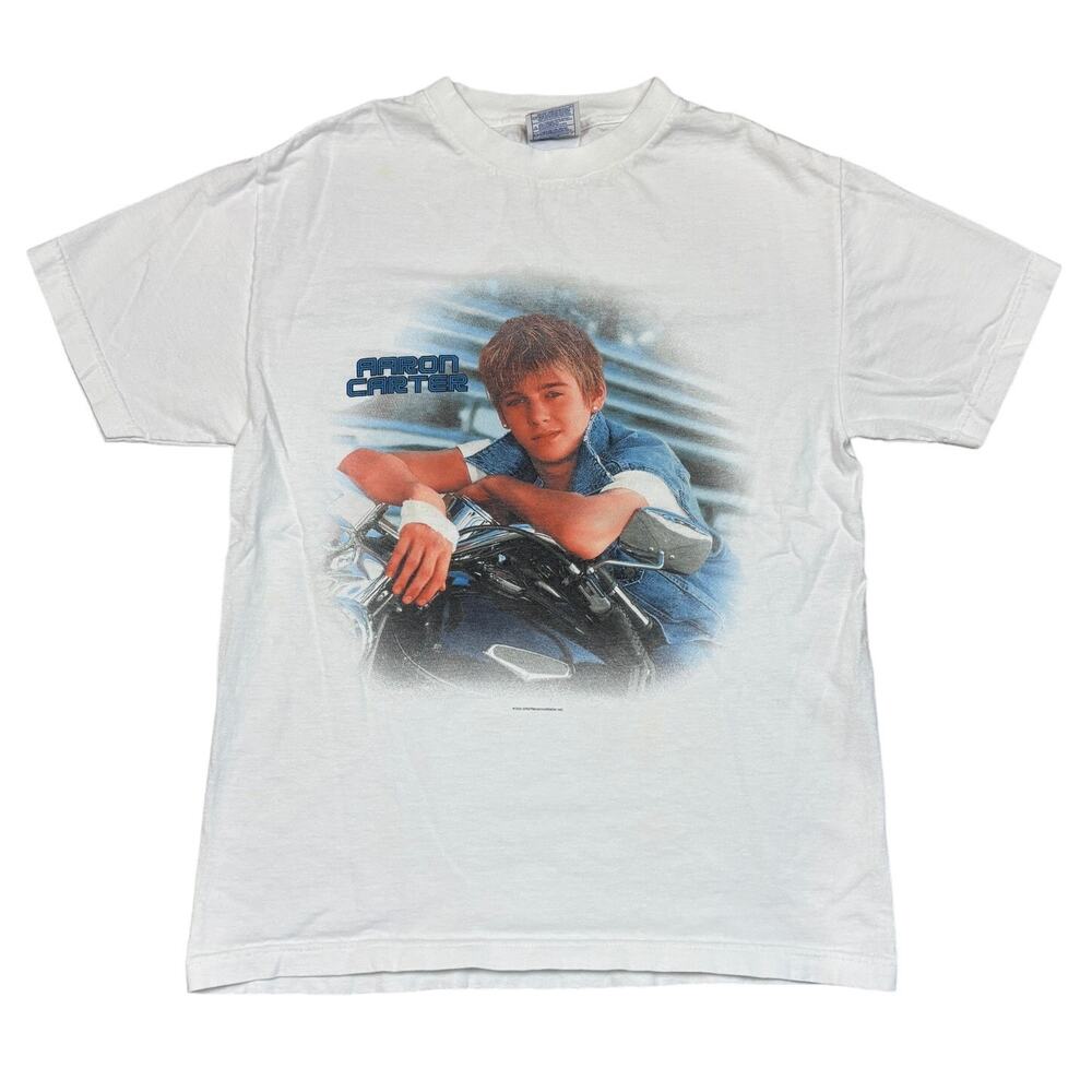 Vintage 2002 Aaron Carter Concert Tee Shirt Size Medium